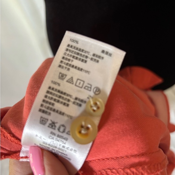 Tommy Bahama Coral Button-Up Shirt 100% Silk Size‎ Large - Picture 7 of 9